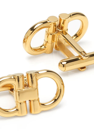 Horse Bit Gold Stainless Steel 5-Stud Set