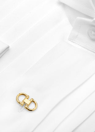 Horse Bit Gold Stainless Steel 5-Studs