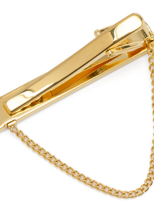 Stainless Steel Gold Chain Tie Clip