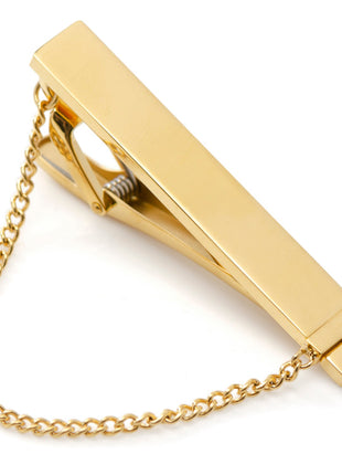 Stainless Steel Gold Chain Tie Clip