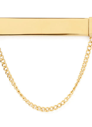 Stainless Steel Gold Chain Tie Clip