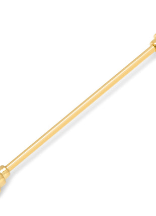 Stainless Steel Gold Steps Eyelet Collar Bar