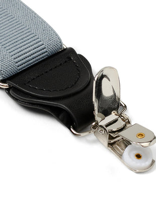 Gray Convertible Suspenders