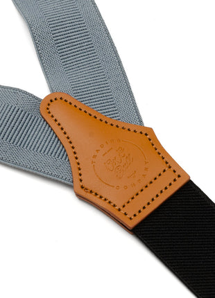 Gray Convertible Suspenders