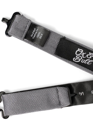 Gray Silk Bow Pre-Tie