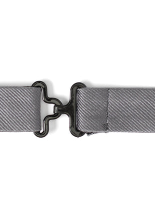 Gray Silk Bow Pre-Tie