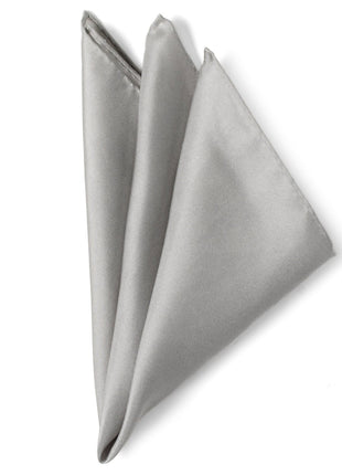 Gray Silk Pocket Square