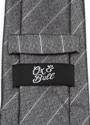 Woven Gray Stripe Men's Tie