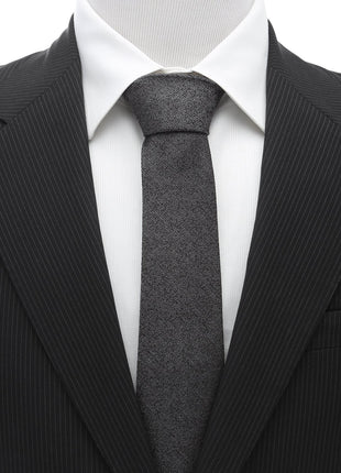 Heathered Gray Wool Men's Tie