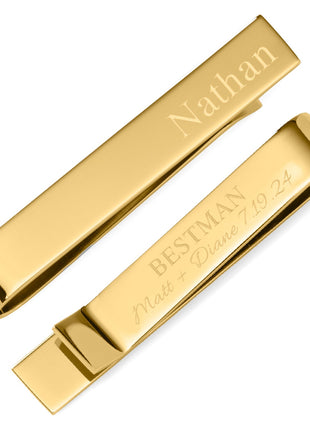Wedding Party Gold Engravable Tie Bar