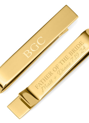 Wedding Party Gold Engravable Tie Bar