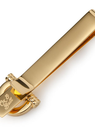 Horse Bit Gold Stainless Steel Tie Bar