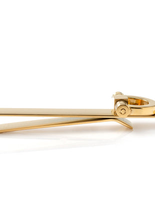 Horse Bit Gold Stainless Steel Tie Bar