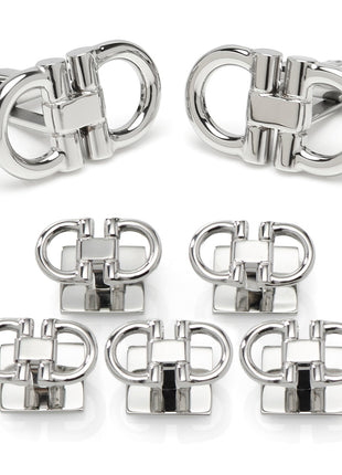 Horse Bit Stainless Steel 5-Stud Set