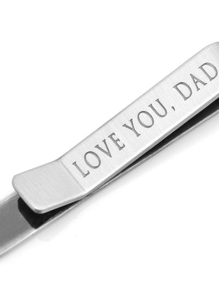 Love You, Dad Hidden Message Tie Bar