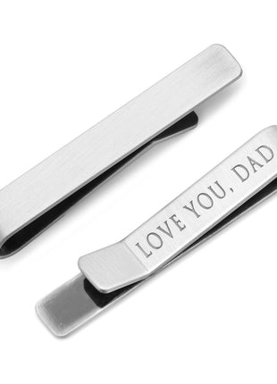 Love You, Dad Hidden Message Tie Bar