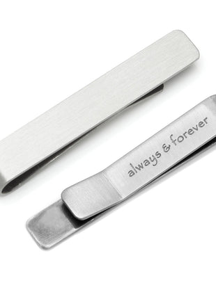 Always and Forever Hidden Message Tie Bar