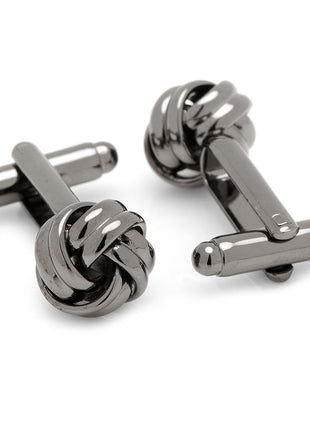 Gunmetal Knot Cufflinks