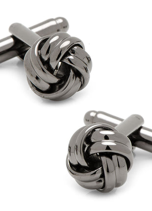 Gunmetal Knot Cufflinks