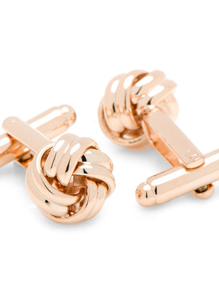 Rose Gold Knot Cufflinks