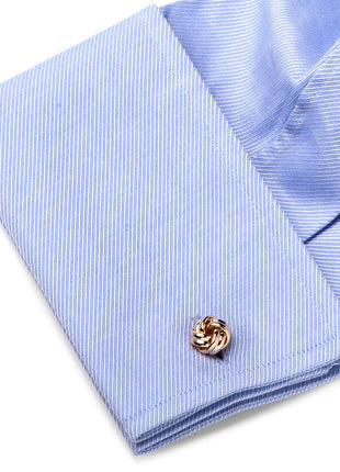 Rose Gold Knot Cufflinks
