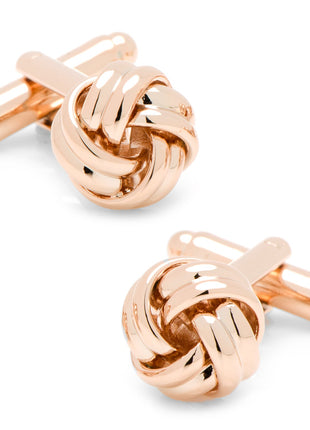 Rose Gold Knot Cufflinks