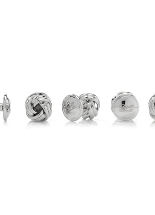 Silver Knot 5-Stud Set