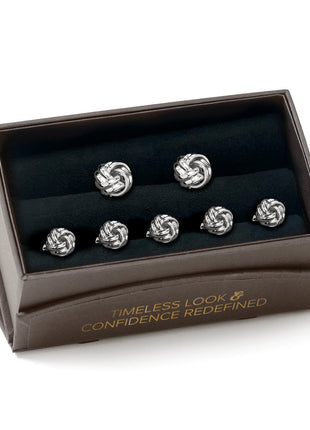 Silver Knot 5-Stud Set