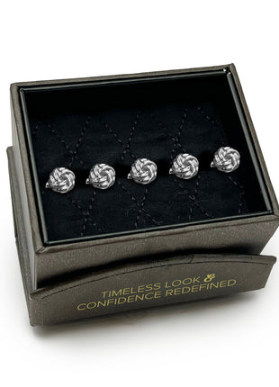 Silver Knot 5-Studs