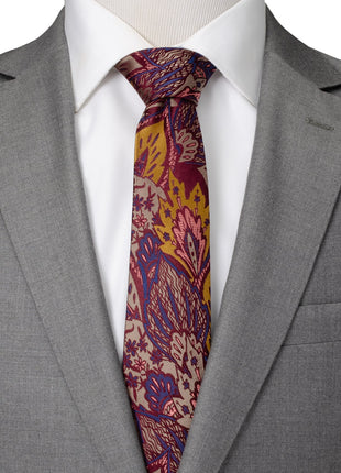 Multi Brown Patterned Men's Tie