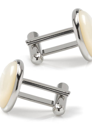 Silver and Mother of Pearl Cufflinks