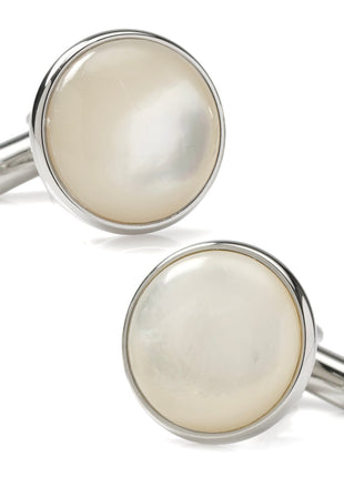 Silver and Mother of Pearl Cufflinks