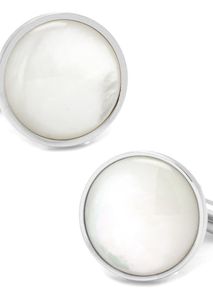 Silver and Mother of Pearl 5-Stud Set