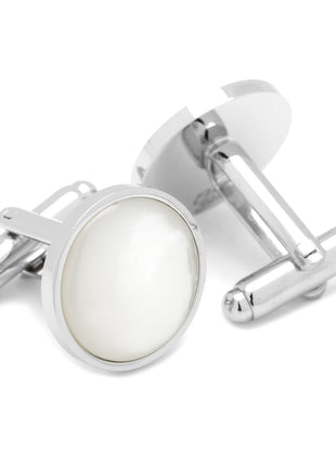 Silver and Mother of Pearl 5-Stud Set