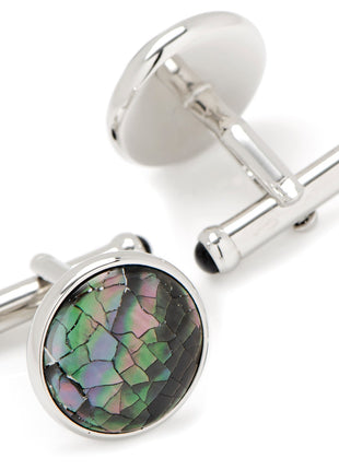 Mosaic Smoke Mother of Pearl Cufflinks