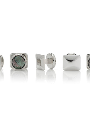 Mosaic Smoke Mother of Pearl 5-Stud Set