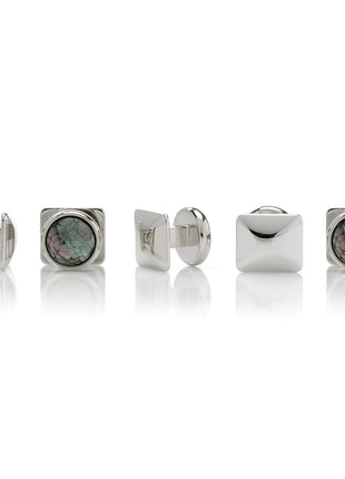 Mosaic Smoke Mother of Pearl 5-Studs