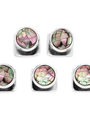 Mosaic Smoke Mother of Pearl 5-Studs
