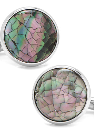 Mosaic Smoke Mother of Pearl Cufflinks