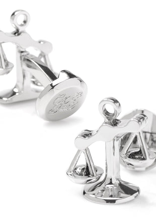 Moving Parts Scales of Justice Cufflinks