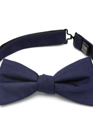 Navy Silk Bow Tie