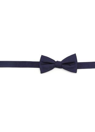 Navy Silk Bow Tie