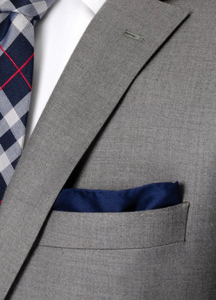 Navy Silk Pocket Square