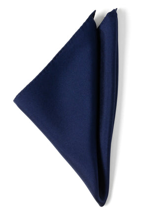 Navy Silk Pocket Square