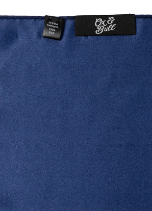 Navy Silk Pocket Square