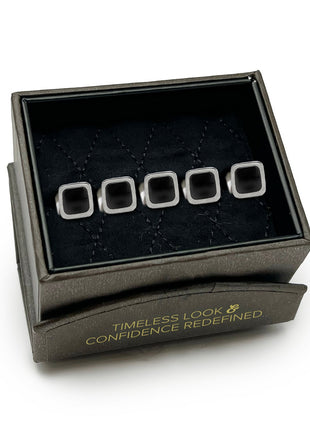 Onyx Cushion Stainless Steel 5-Studs