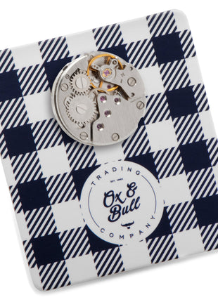 Open Edge Skeleton Watch Movement Lapel Pin