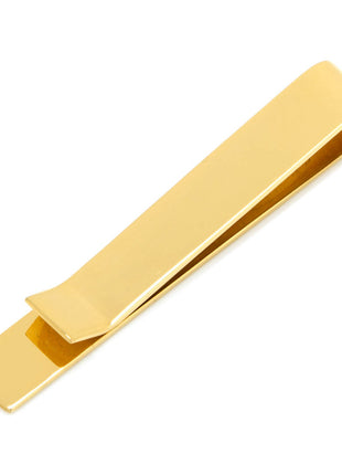 14K Gold Plated Rope Border Oval Cufflinks and Tie Bar Gift Set