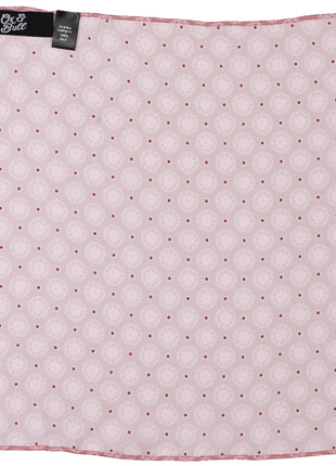 Dusty Blush Floral Motif Pocket Square