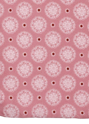 Dusty Blush Floral Motif Pocket Square
